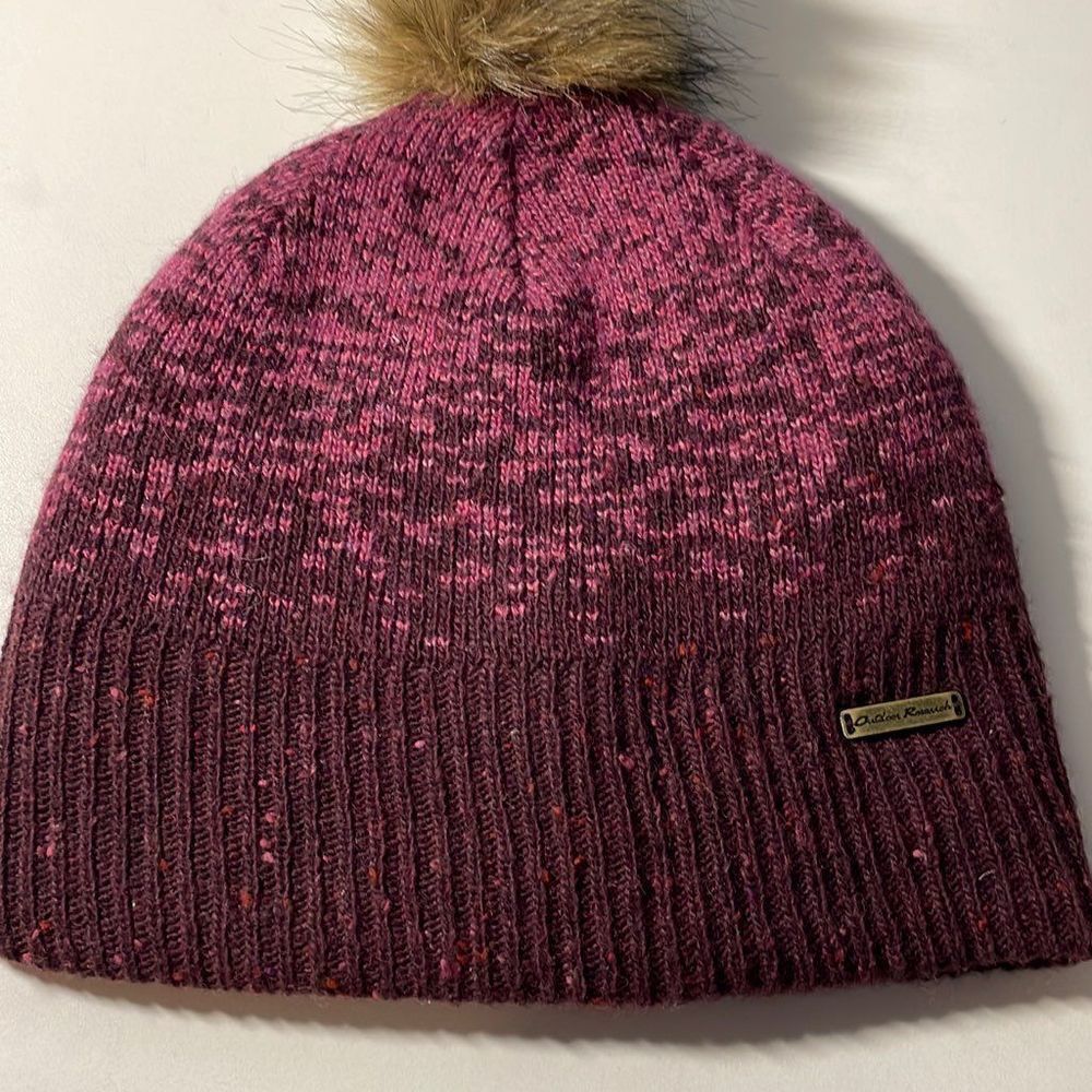 Outdoor Research Effie Beanie with Pom Pom Wine color